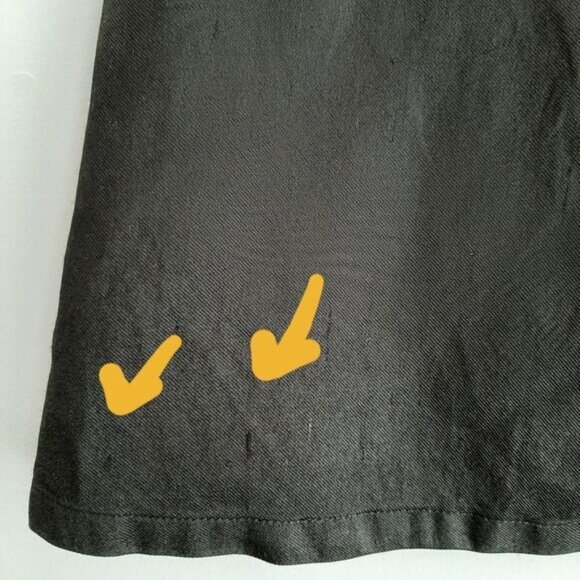 CLUB MONACO Sleeveless Shell Top Strippe Pattern B&W Crewneck Sz S Flawed - Picture 16 of 16